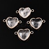 Natural & Synthetic Mixed Stone Love Heart Pendants G-T138-205M-G-2