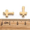 Ion Plating(IP) 304 Stainless Steel Tiny Cross Charms LS-X-STAS-L159-06G-3