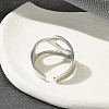 304 Stainless Steel Open Cuff Rings for Unisex RJEW-Q003-03P-5