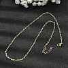 Brass Figaro Chain Necklaces for Women NJEW-B157-02G-1