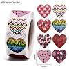 Heart Shaped Stickers Roll DIY-K027-A03-3
