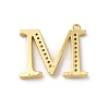 Rack Plating Brass Micro Pave Cubic Zirconia Pendant KK-H449-76G-12-3