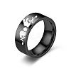 Rabbit with ECG Pattern 201 Stainless Steel Finger Rings FS-WGE99FF-05-1