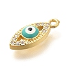 Brass Micro Pave Cubic Zirconia Pendants KK-U048-04G-02-2