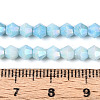 Anti-Tarnish Electroplate Bicone Glass Beads Strands EGLA-T021-4mm-16-08-4