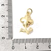 Brass Pave Clear Cubic Zirconia Pendants LS-KK-G554-05G-04-3