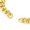 Rack Plating Brass Twisted Chain Bracelet Making KK-G501-03D-G-2