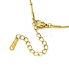 Ion Plating(IP) Initial Letter 304 Stainless Steel Pendant Necklace NJEW-R265-05G-C-3