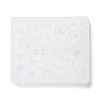 Line & Flat Round & Heart & Star & Flower & Moon Filling Silicone Molds DIY-M029-08-4