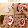 60Pcs 6 Colors Glass Craft Eyes for Doll DIY-CA0007-83-4