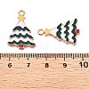 Christmas Theme Alloy Enamel Pendants ENAM-T020-10I-3