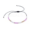 Nylon Thread Braided Beads Bracelets BJEW-JB04350-M-2