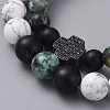 Stretch Bracelet Sets BJEW-JB05027-01-2