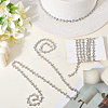 S-shaped Glass Rhinestone and Iron Cup Chains DIY-WH20032-25S-02-3