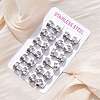 304 Stainless Steel Hoop Earrrings for Women EJEW-U066-03P-1
