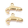 304 Stainless Steel Shark Pendants STAS-T069-12G-1
