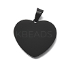 Ion Plating(IP) 304 Stainless Steel Stamping Blank Tag Pendants STAS-I311-04A-B-1