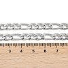 Tarnish Resistant Fashionable 304 Stainless Steel Figaro Chain Necklaces for Men STAS-A028-N017P-2