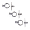 Tibetan Style Toggle Clasps TIBE-AB2035Y-N-NF-3