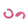 Spray Painted Iron Open Jump Rings IFIN-T017-04B-17-3