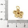 Rack Plating Brass Micro Pave Cubic Zirconia Pendants KK-A234-018G-3