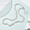 Natural Supper 7 Rutilated Quartz Chip Beaded Necklaces for Men Women NJEW-G159-01T-3