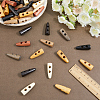 80Pcs 8 Colors 2-Hole Wood Buttons WOOD-GF0002-35C-3