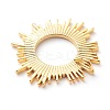 Brass Solar Eclipse Pendants KK-J278-29G-2
