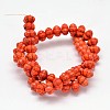 Autumn Theme Dyed Synthetic Turquoise Bead Strands G-M148-02-B-2