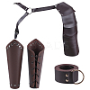 PU Leather with Iron Fencing Sheath AJEW-WH0348-136-1