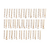 Brass Initial Pendants Necklace Sets NJEW-JN02511-1