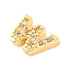 Rack Plating Brass Micro Pave Cubic Zirconia Cabochons KK-F874-04G-W-2