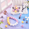 50Pcs Food Grade Eco-Friendly Silicone Beads SIL-TA0002-89A-7