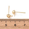Brass Stud Earring Findings KK-G604-01G-02-3