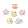 Transparent Resin & Glitter Powder Cabochons RE-CBA8E56-01-1
