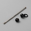 Iron Bar Beadable Keychain for Jewelry Making DIY Crafts IFIN-SZC0005-01A-05-3