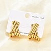 304 Stainless Steel Stud Earrings EJEW-M073-02G-1