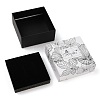 Flower Print Cardboard Paper Jewelry Storage Boxes LS-CON-P022-01C-2