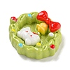 Christmas Opaque Resin Decoden Cabochons RESI-U006-05J-2