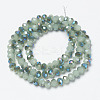 Electroplate Glass Beads Strands EGLA-A034-J4mm-I03-2