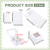 Square Foldable Paper Cake Box LS-CON-WH0089-174B-2