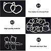 24Pcs 2 Style Alloy Linking Rings FIND-BC0003-32-4