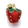 Brass Enamel Pendants KK-K401-47C-G-1