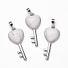 Natural Howlite Pendants G-I321-06P-20-1