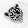 Head of Leopard Rhinestone Pins PW-WG22730-02-2