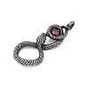 316 Surgical Stainless Steel Micro Pave Cubic Zirconia  Pendants STAS-D304-03AS-2