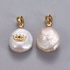 Natural Cultured Freshwater Pearl Pendants LS-KK-L187-08G-2