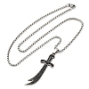 201 Stainless Steel Pendant Necklaces LS-NJEW-C066-09P-2