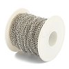 Tarnish Resistant 304 Stainless Steel Curb Chain STAS-B020-05P-3