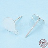 925 Sterling Silver Stud Earring Settings STER-T005-02B-1